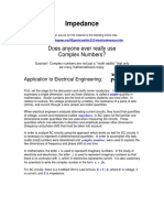 Impedance: Does Anyone Ever Really Use Complex Numbers?