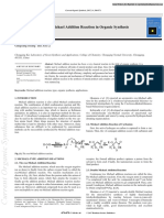 Applications of Michael Addition Reaction in Organic Synthesis