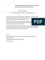 Detección de Salmonella SPP y Coliformes Fecales-Tesis