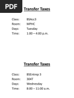Transfer Taxes