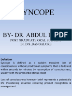 Syncope: By-Dr. Abdul Razak