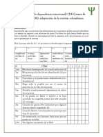 Cuestionario de Dependencia Emocional