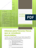 Ingresos Por Intereses Presentacion