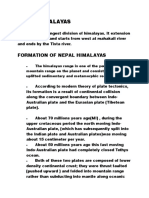 Formation of Nepal Himalayas