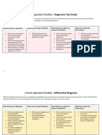 Critical Appraisal Checklist