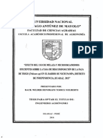 Efecto Del Uso de Melaza y em Sobre La Tasa de Descomposicion de La Paja de Trigo by Torres Wilder