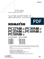 Komatsu PCMR 2, Pc30mr 2, Pc35mr 2, Pc40mr 2, Pc50mr 2 Shop Manual