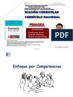 Planificación Curricular Con El Currículo Nacional. ROQUE, Willlean (2018)