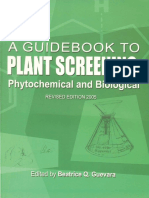 A Guidebook To Plant Screening - Phytochemical and Biological