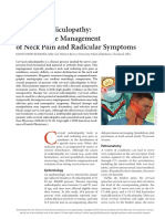 Cervical Radiculopathy Nonoperative Management of Neck Pain and Radicular Sympt