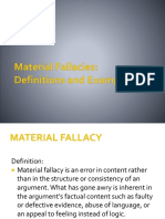 Material Fallacies Shortened