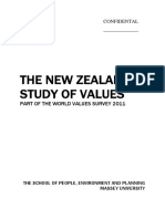 The New Zealand Study of Values: Confidental