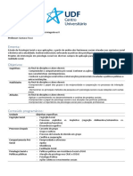 Plano de Ensino - Psicologia Social e Práticas Integrativas