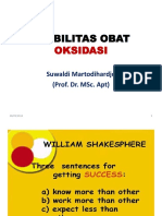 Stabilitas Obat - Oksidasi