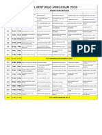 Jadual Bertugas Mingguan 2018