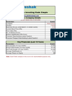 Safal Niveshaks Stock Analysis Excel