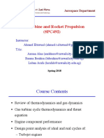 Gas Turbine and Rocket Propulsion (SPC492) : Aerospace Department