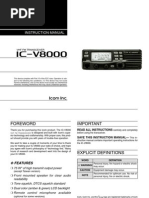 Icom IC-V8000 Instruction Manual