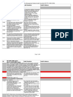 Internal Quality Management System Audit Checklist (ISO/TS 16949:2009)