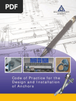 Code of Practice For The Design and Installation of Anchors