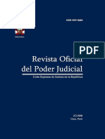 Revista Oficial Del Poder Judicial 2008 PDF