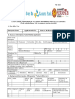 Loan Application Form Pradhan Mantri Mudra Yojana (Pmmy) : (To Be Submitted Along With Documents As Per The Check List)