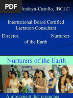 Nona D. Andaya-Castillo, IBCLC International Board Certified Lactation Consultant Director, Nurturers of The Earth