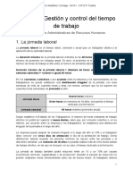 Unidad 5. Gestión y Control Del Tiempo de Trabajo