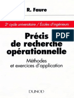 Precis de Recherche Operationnelle