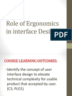 Role of Ergonomics in Interface Design