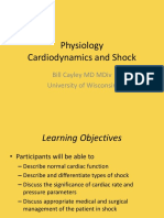 Physiology Cardiodynamics and Shock: Bill Cayley MD Mdiv University of Wisconsin