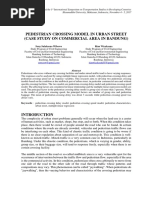 Pedestrian Crossing Model in Urban Street