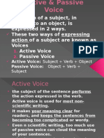 Active & Passive Voice Slide