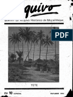 Boletim Do Arquivo Histórico de Moçambique Nº10 Especial - Outurbro de 1991