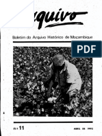 Boletim Do Arquivo Histórico de Moçambique Nº11 - Abril de 1992