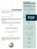 5-, 4-& 3-Of-6 LOTTO Odds Calculation