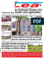 Periódico Lea Viernes 09 de Marzo Del 2018