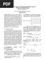 Systematic Approach of Fixed Point 8x8 IDCT and DCT