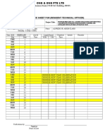 Attendance Sheet For (Resident Technical Officer)