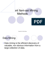 Frequent Item-Set Mining Methods: Prepared By-Mr - Nilesh Magar