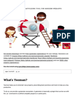The Web's Scaffolding Tool For Modern Webapps - Yeoman