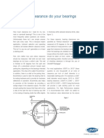 Journal Bearing Clearance