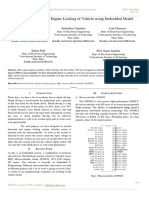 Alcohol Detection and Engine Locking of Vehicle Using Embedded Model