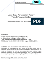 Many-Body Perturbation Theory: The GW Approximation: Christoph Friedrich and Arno Schindlmayr