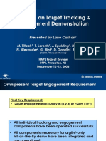 Progress On Target Tracking & Engagement Demonstration: Presented by Lane Carlson