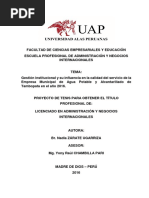 Estructura Proyecto de Tesis Alas Peruanas Administración