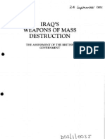 Iraq'S Weapons of Mass Destruction: The Assessment of The British Government