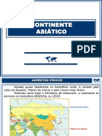 Continente Asiático-Relevo Clima Hidrografia Eeconomia - 9º ANO