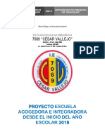 Proyecto Comision Buen Inicio Del Año Escolar