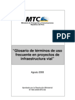 2008 Glosario de Términos en Infraestructura Vial